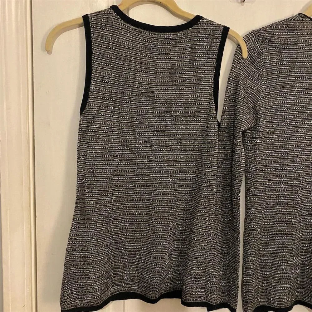 Brooks Brothers Navy and White Women's Cardigan Set - Picture 7 of 14